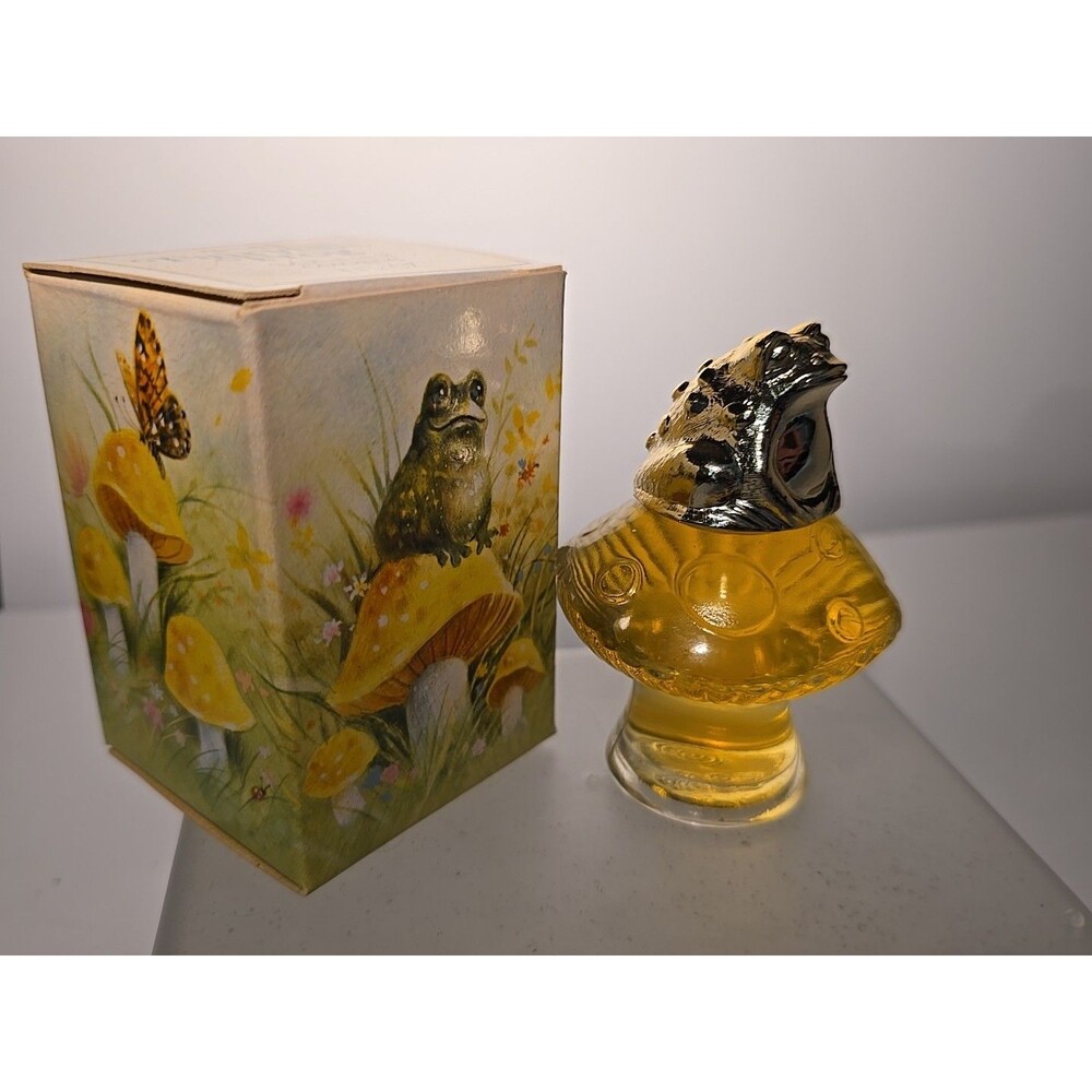 Vintage Avon Fairytale Frog Sonnet Cologne 1 Fl Oz Toad Mushroom Unused In Box